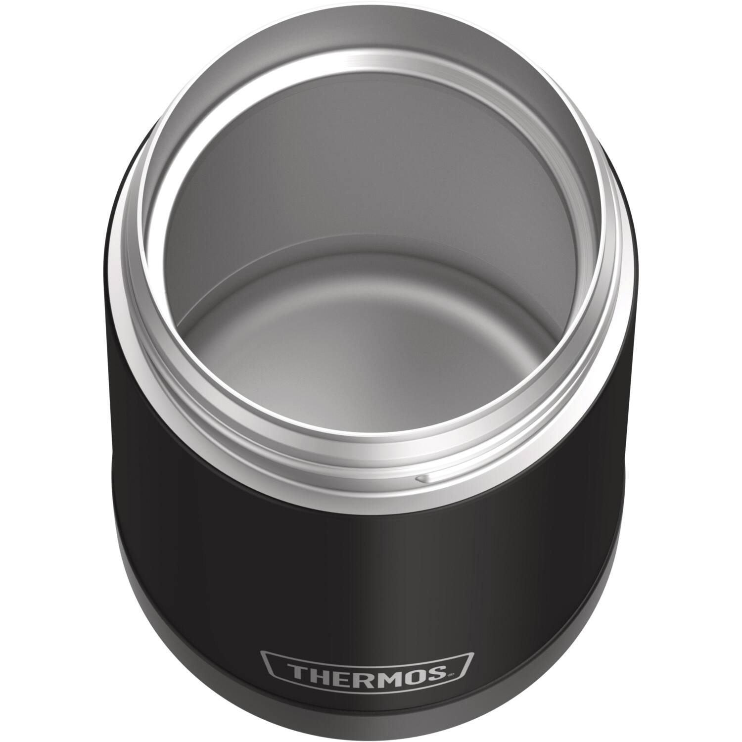 Alt View 10. Thermos - Thermos 16 oz. Kid's Funtainer Stainless Steel Insulated Food Jar - Black Matte - Black.