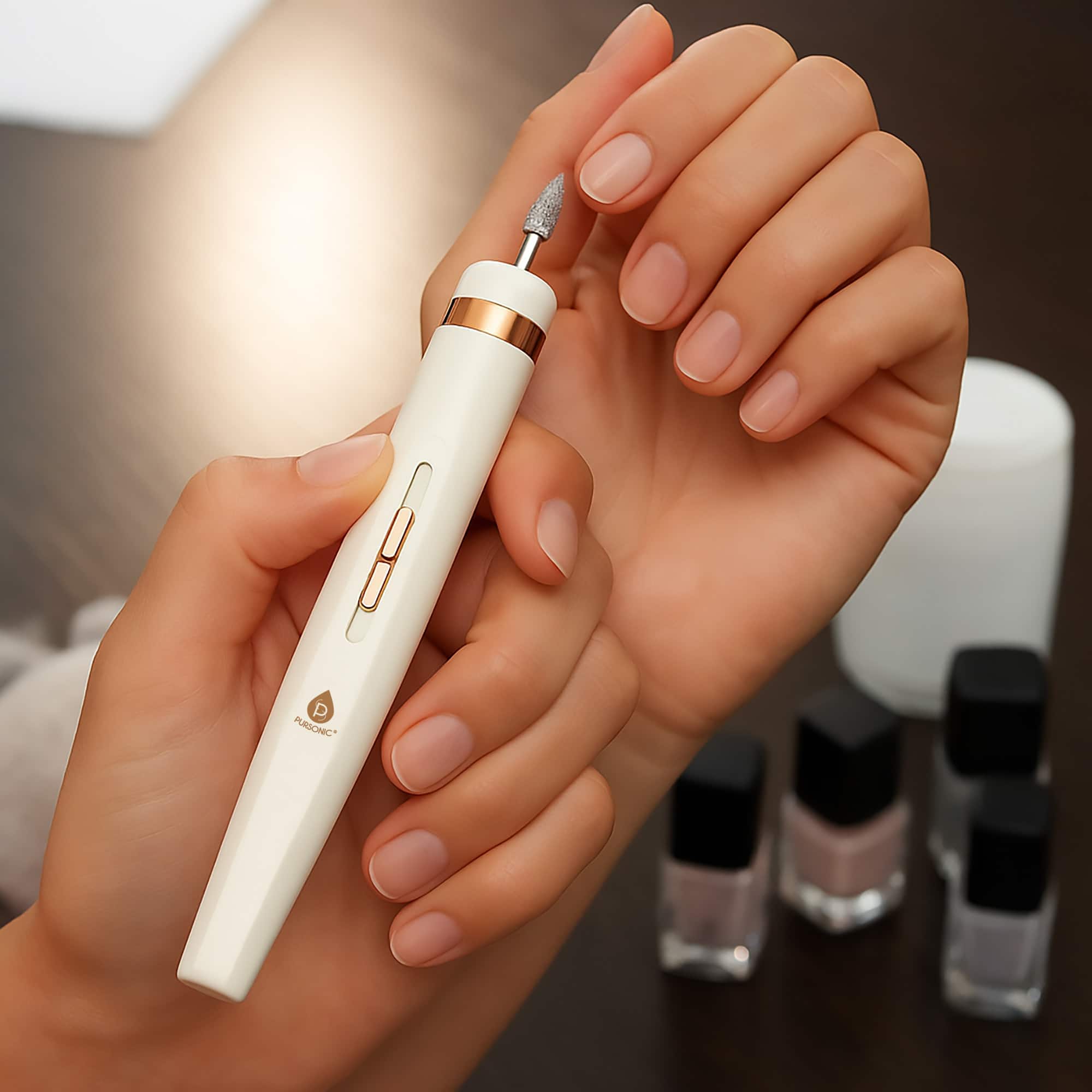 ネイルパーツ High premium quality nail drill Pursonic Professional Rechargeable Manicure & Pedicure Kit – High