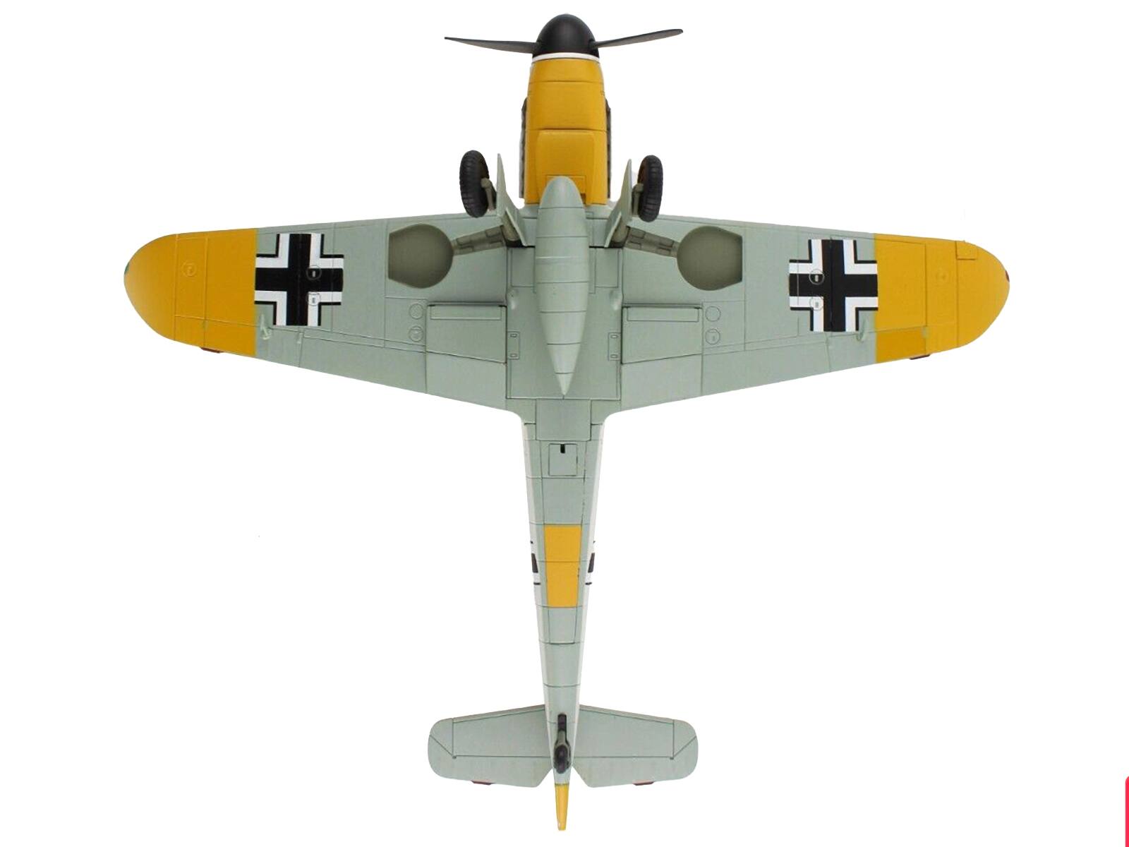 Left. Hobby Master - Messerschmitt BF 109F-4 Obt. Otto Kath Stab/JG 54 Staraya Russia Soviet Union 1941 German Luftwaffe 1/48 - White  And Light Green.