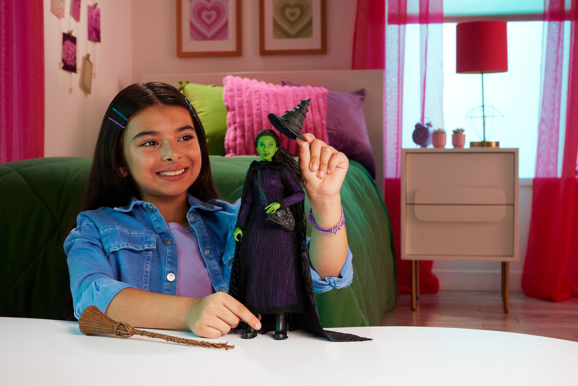 Alt View 16. Wicked - 11.4" Deluxe Elphaba Doll & Accessories.