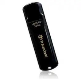 Transcend - 32GB JetFlash 700 USB 2.0 Flash Drive - 32 GB - USB 3.0 - 70 MB/s Read Speed - 20 MB/s Write Speed - Black