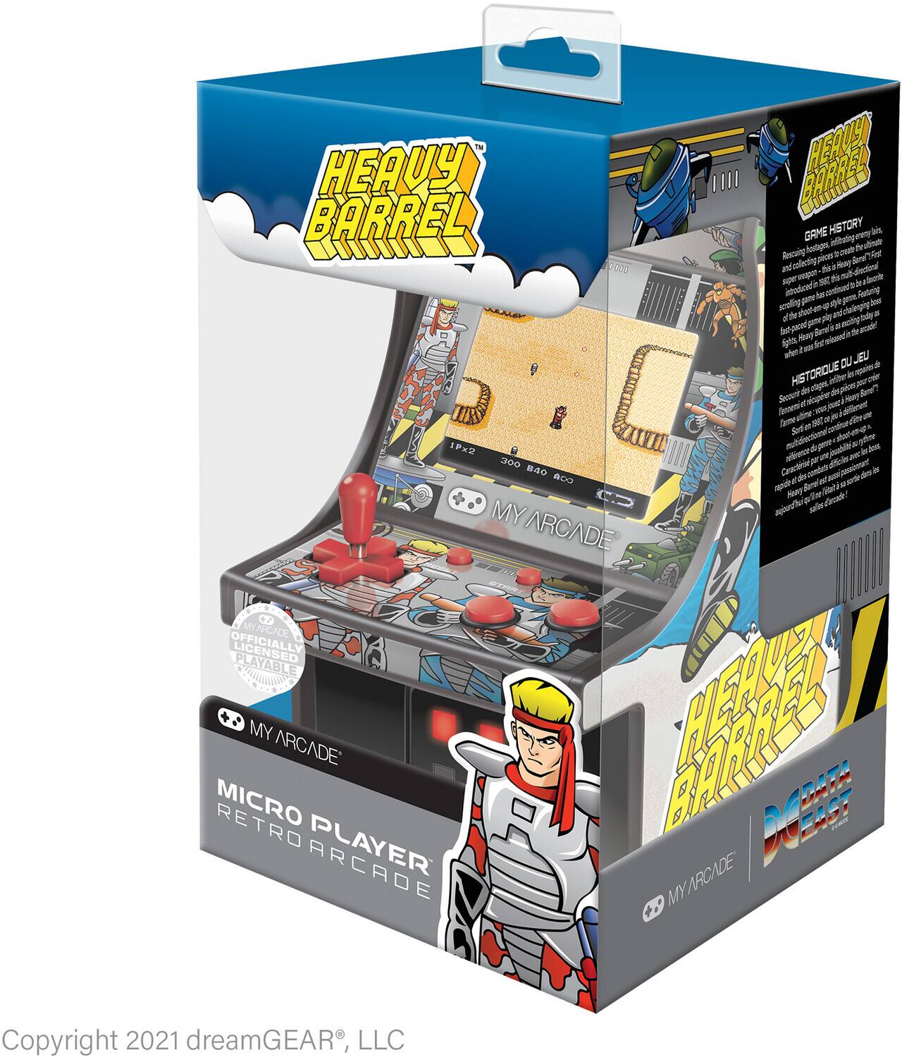 **HEAVY BARREL**

**GAME HISTORY**

Rescuing picas and collecting treasure is a delight, but the real challenge is avoiding the deadly traps and enemies that guard the treasure. The game features a variety of obstacles, including rolling barrels, swinging hammers, and laser beams. The player must navigate through the levels, avoiding these hazards while collecting the treasure and defeating the enemies. The game is set in a medieval castle, with levels that include a dungeon, a treasure room, and a final boss fight. The game is known for its challenging gameplay and its use of the joystick and buttons to control the character's movements and actions.

**HISTORIQUE**

Sauver les picas et collecter le trésor est un plaisir, mais le vrai défi est d'éviter les pièges mortels et les ennemis qui gardent le trésor. Le jeu présente une variété d'obstacles, y compris des barils roulants, des haches balançantes et des faisceaux laser. Le joueur doit naviguer à travers les niveaux, évitant ces dangers tout en collectant le trésor et en défendant les ennemis. Le jeu est situé dans un châte