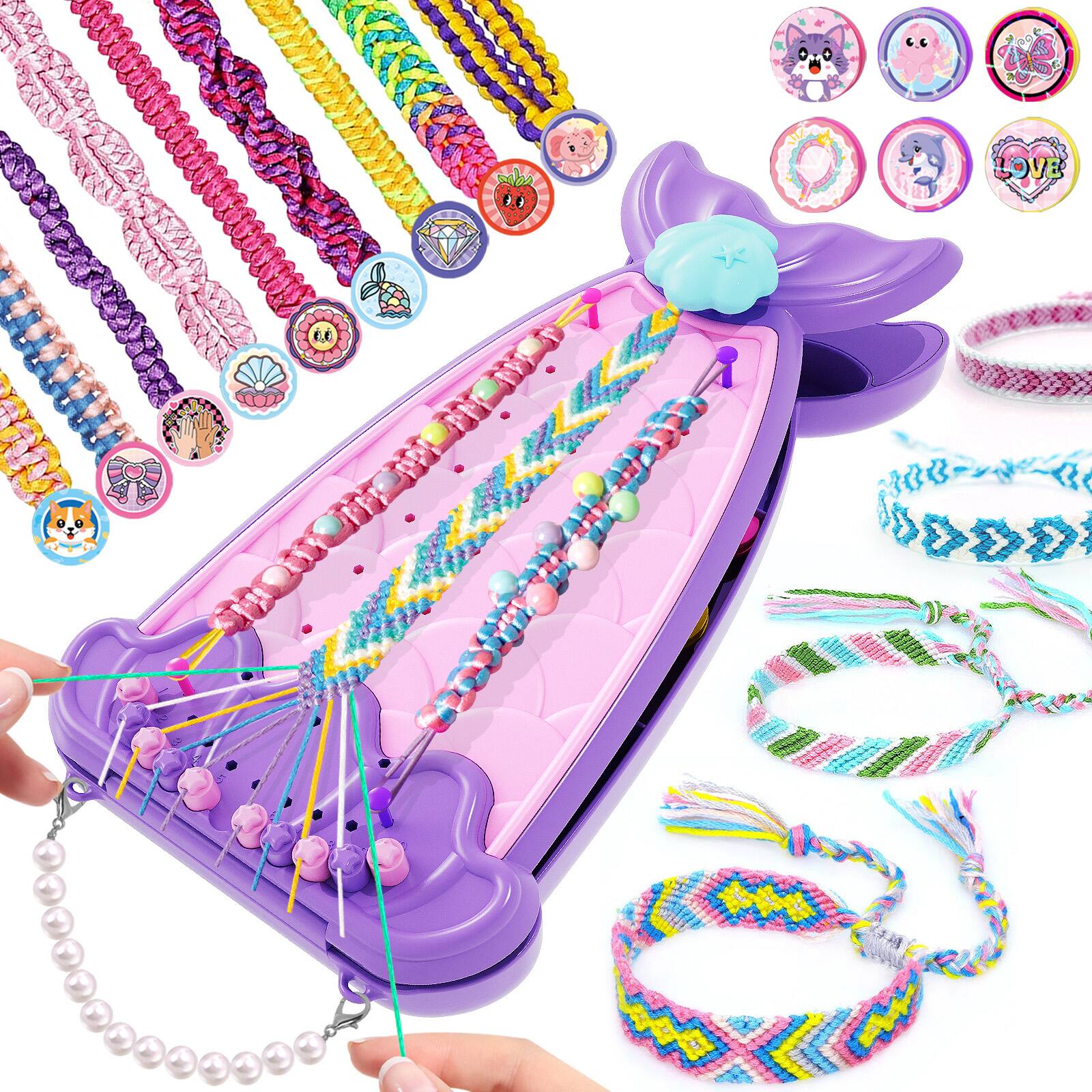 Alt View 2. Topteng - Bracelet Making Kit for Kids - Create 8 Bracelets, Complete DIY Craft Set, Pink, Perfect Gift - Purple.