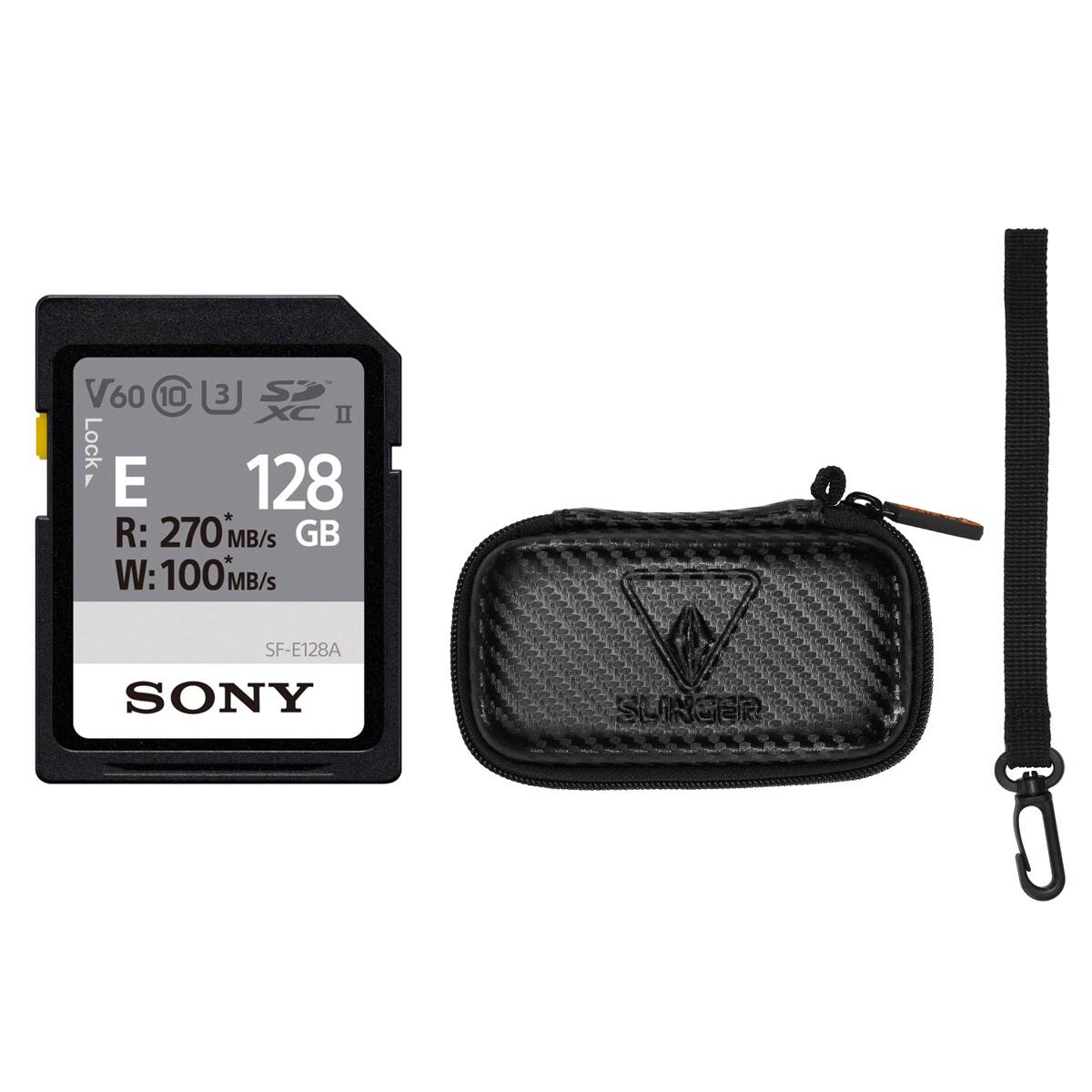 V60 10 3 S XC II  
Lock E 128 R: 270MB/s GB W: 100MB/s SF-E128A SONY  
N SLINGER