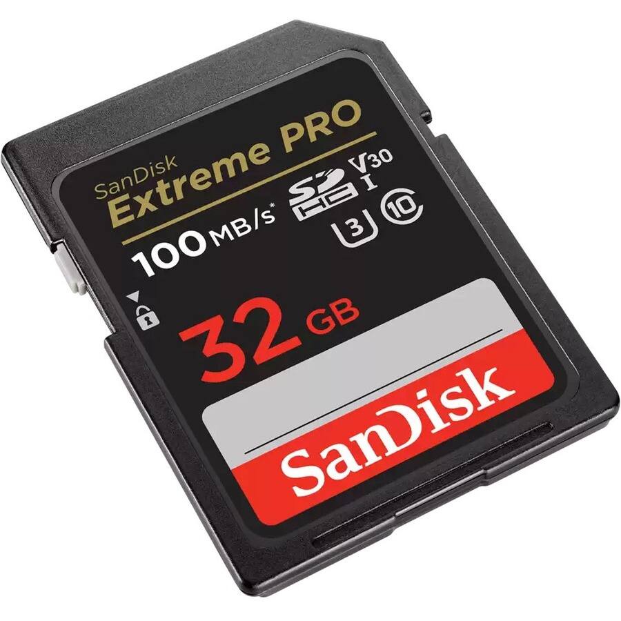 SanDisk Extreme PRO  
100 MB/s*  
32 GB  
V30  
U3  
I  
10