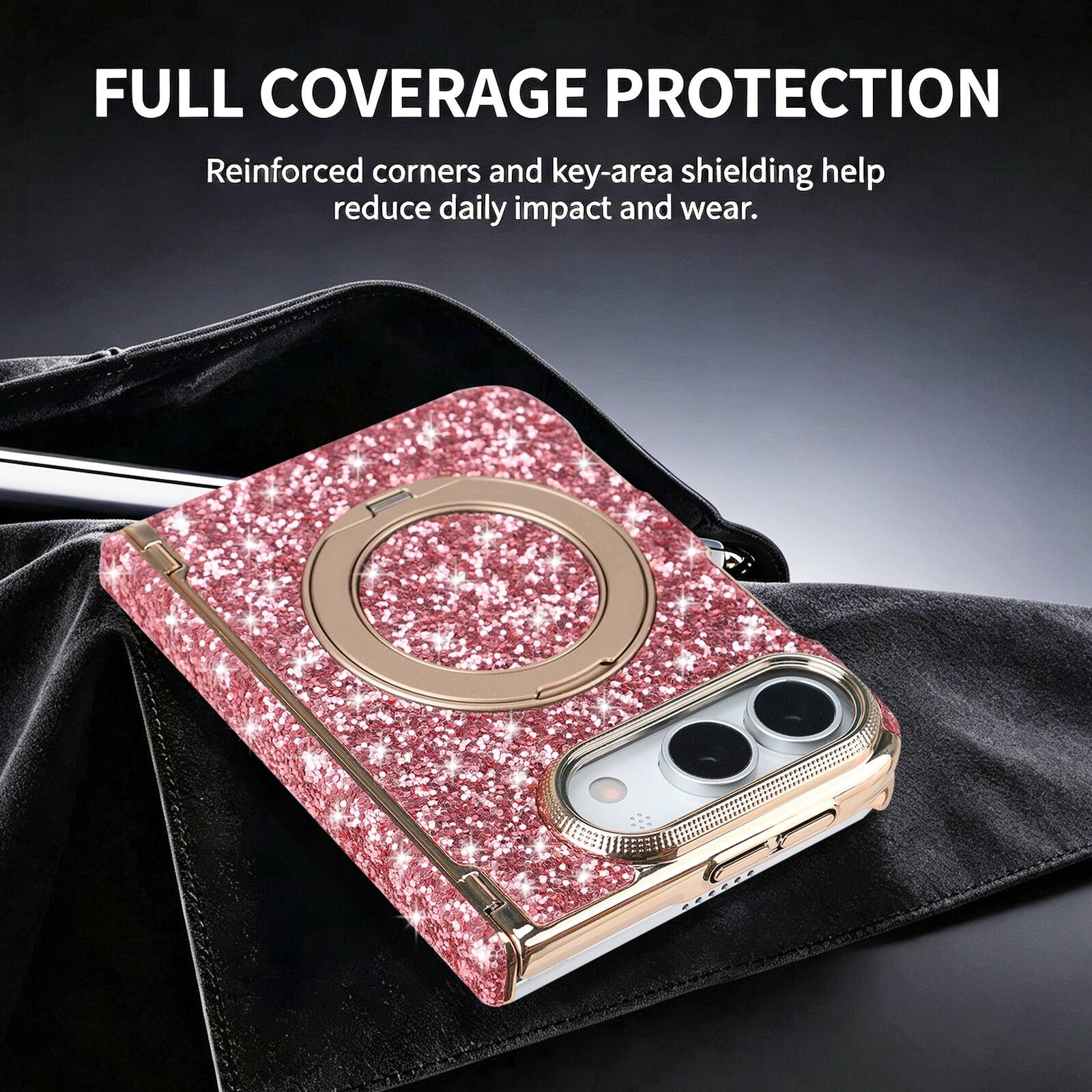 FULL COVERAGE PROTECTION  
Reinforced corners and key-area shielding help reduce daily impact and wear.