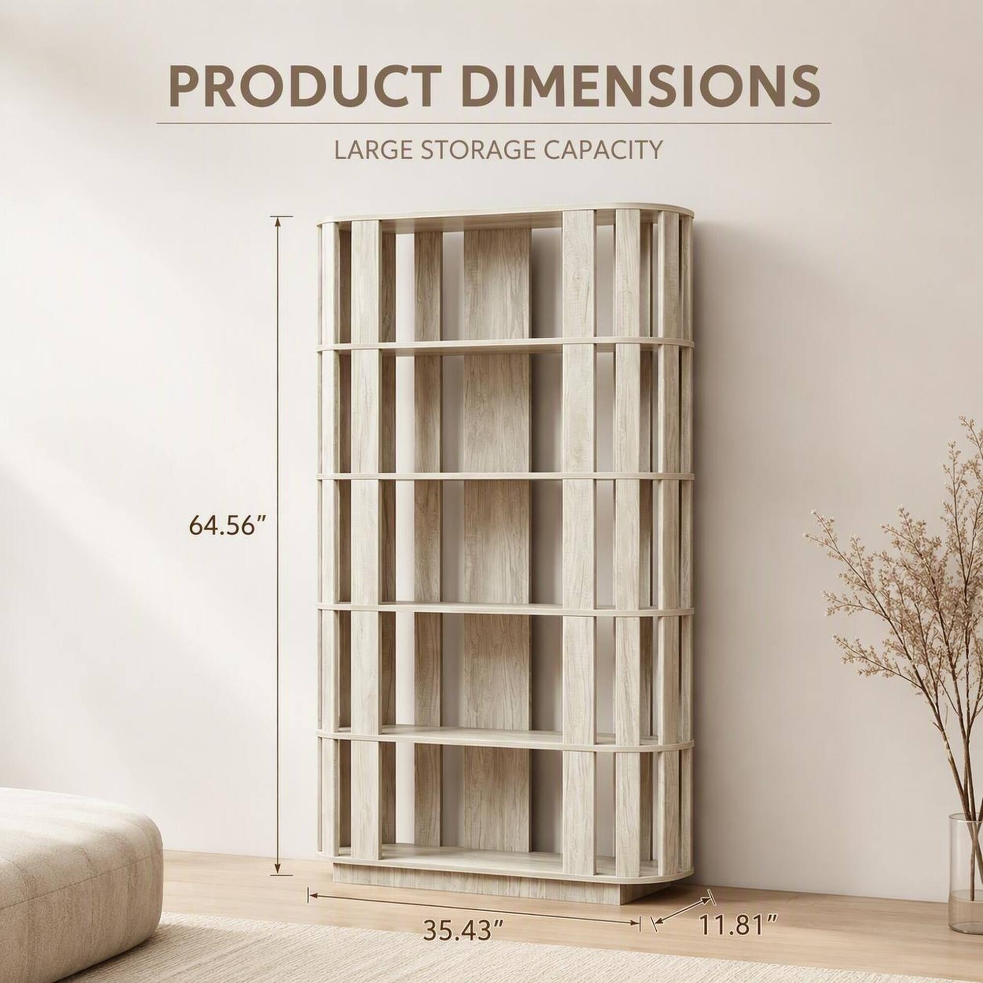 PRODUCT DIMENSIONS  
LARGE STORAGE CAPACITY  
64.56"  
35.43"  
11.81"