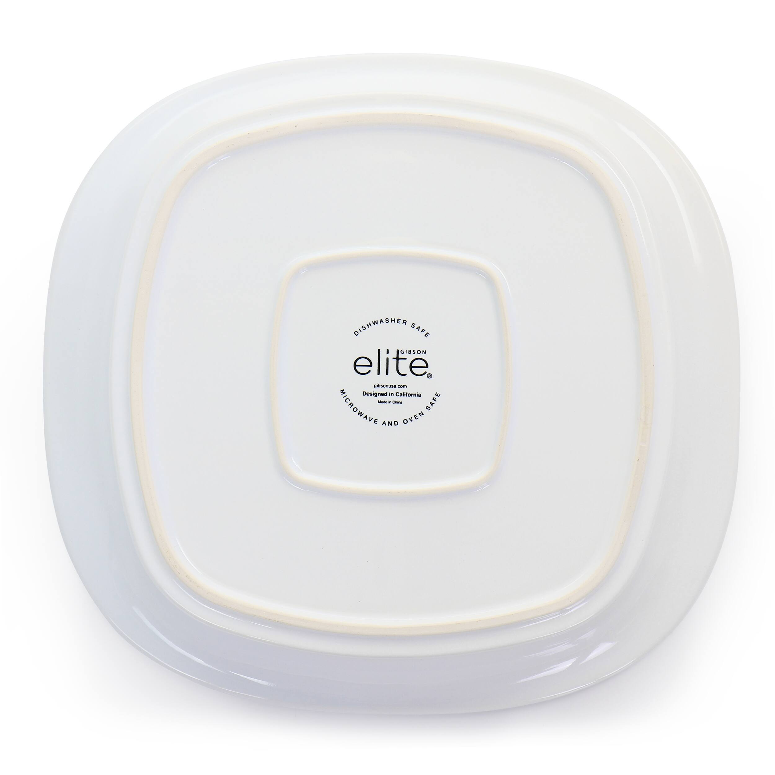 The text on the image reads "dishwasher safe, microwave safe, oven safe, un-designated California." This indicates that the product is safe to use in a dishwasher, microwave, and oven, and it is not subject to any specific California regulations.