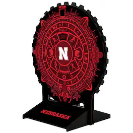 Fan Creations - Nebraska Huskers Aztec Circle Desk Calendar - Multicolor