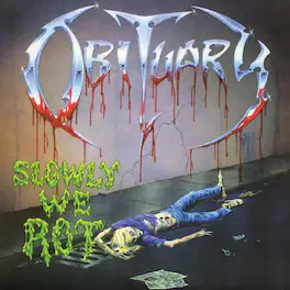 Obituary - Slowly We Rot (REMASTERED, EXPANDED) (CORPSE BLUE WITH BLOOD SPLATTER VINYL) - VINYL LP
