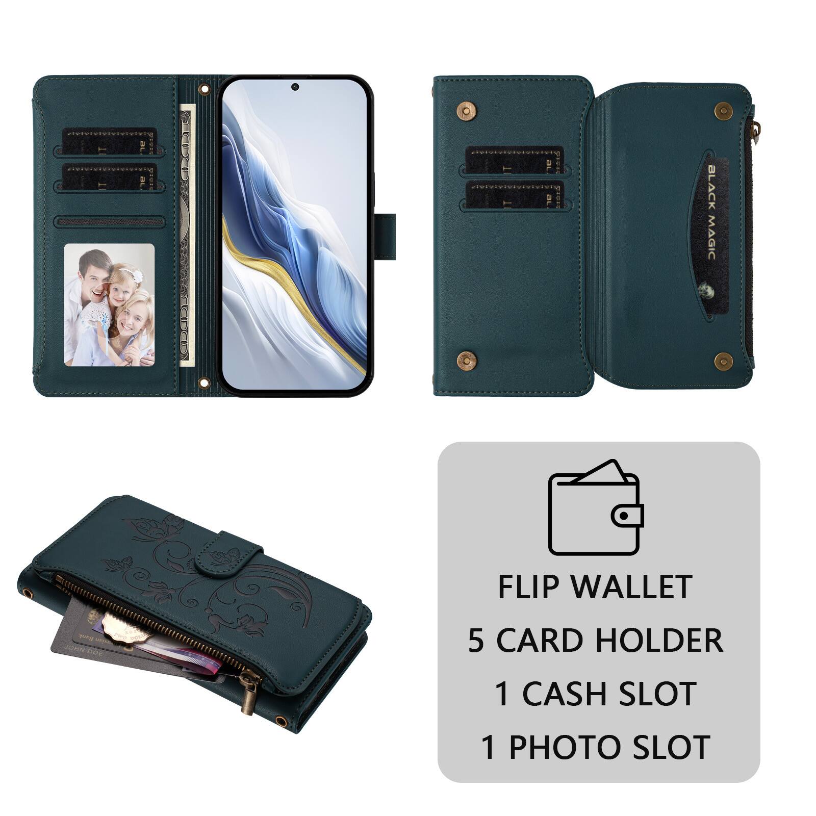 BLACK MAGIC FLIP WALLET  
5 CARD HOLDER  
1 CASH SLOT  
1 PHOTO SLOT