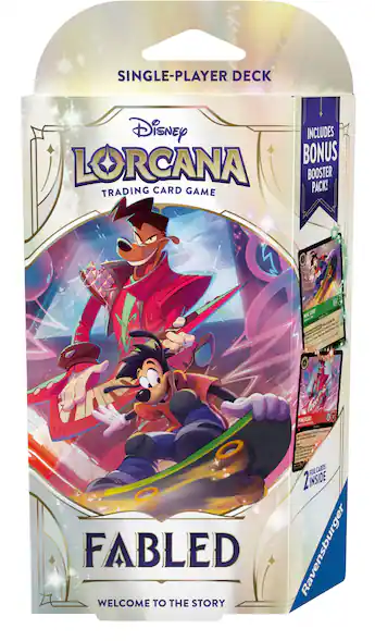 disney lorcana fabled starter decks - (Series 9) Fabled: Deck beautifully illustrated cards Disney Lorcana: Fabled Single Player