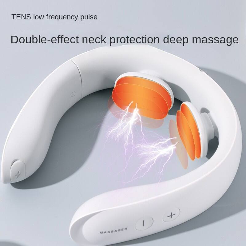 TENS low frequency pulse  
Double-effect neck protection deep massage