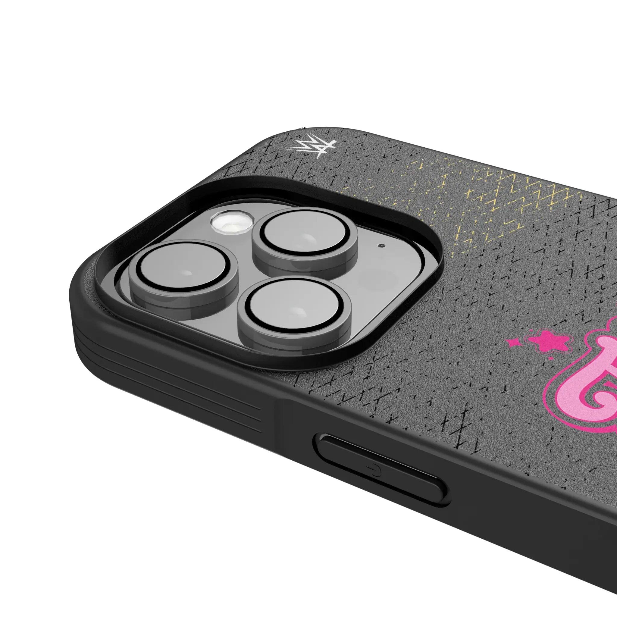 Left. Keyscaper - WWE Steel Bump Phone Case - Apple iPhone 16 - Tiffany Stratton.