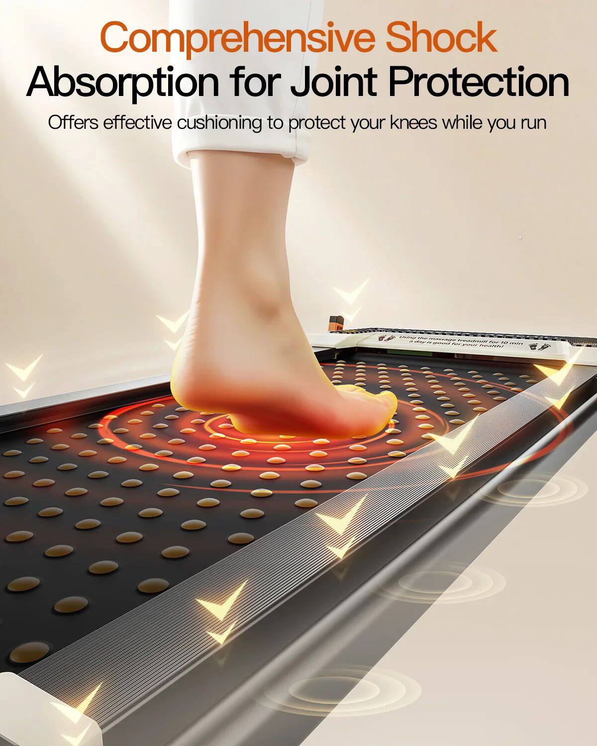 Comprehensive Shock Absorption for Joint Protection  
Offers effective cushioning to protect your knees while you run
