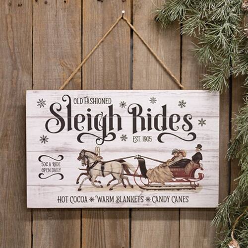 OLD FASHIONED  
Sleigh Rides  
EST. 1905  

SO A RIDE OPEN DAILY  

HOT COCOA * WARM BLANKETS * CANDY CANES