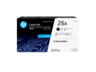 HP - 26A 2-pack Original LaserJet Toner Cartridges, CF226AD - Black