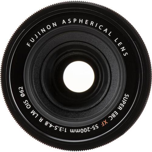 FUJINON ASPHERICAL LENS  
62 OIS SUPER LM  
XF  
1:3.5-4.8  
55-200mm