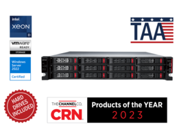 Buffalo Technology - BUFFALO TeraStation TS71210RH24012 12-Bay NAS 240TB (12x20TB) Enterprise Drives Rackmount - Black
