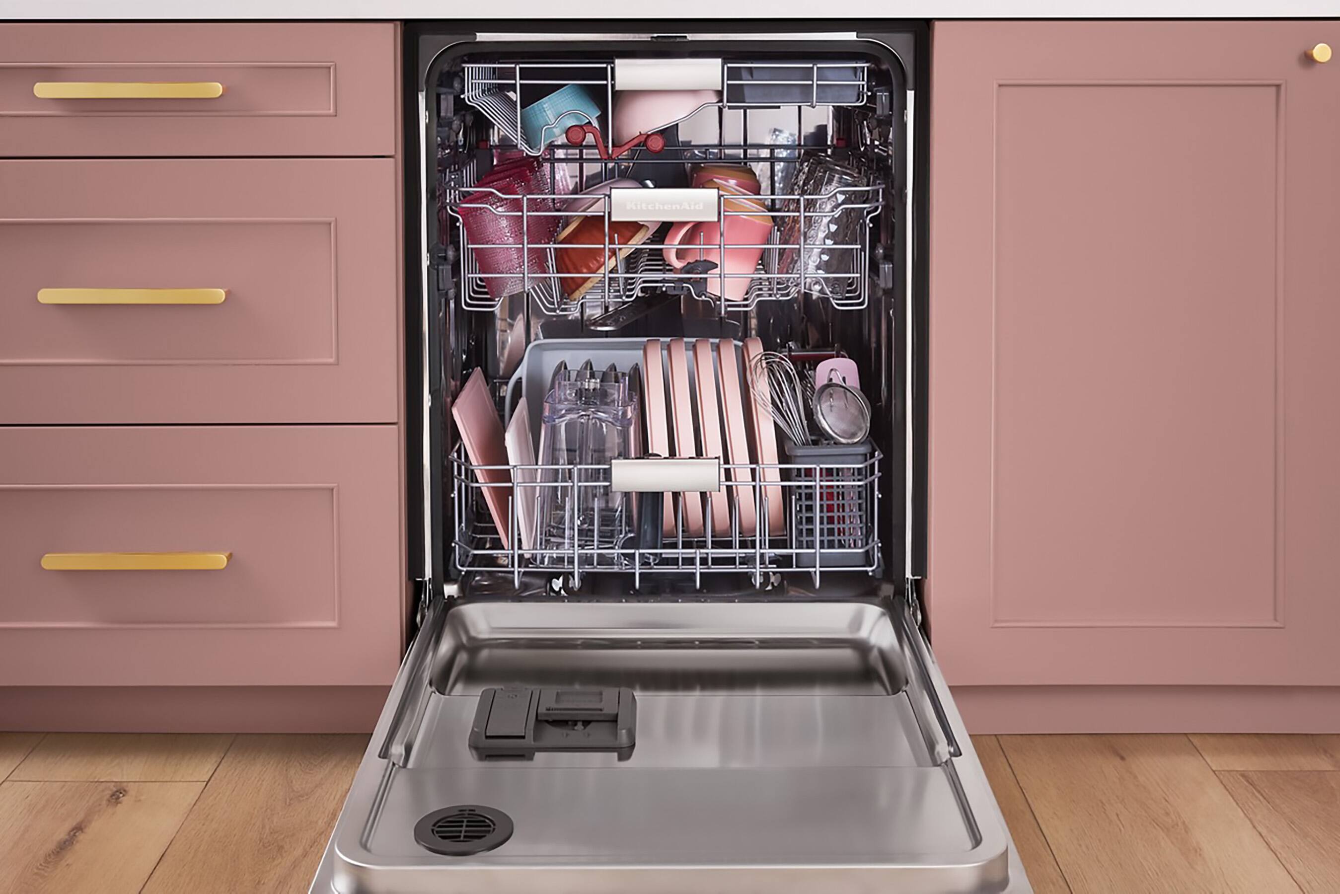 Alt View Zoom 16. KitchenAid - Front Control Built-In Dishwasher with Stainless Steel Tub, FreeFlex Third Rack, 44dBA - Black Stainless with PrintShield Finish.