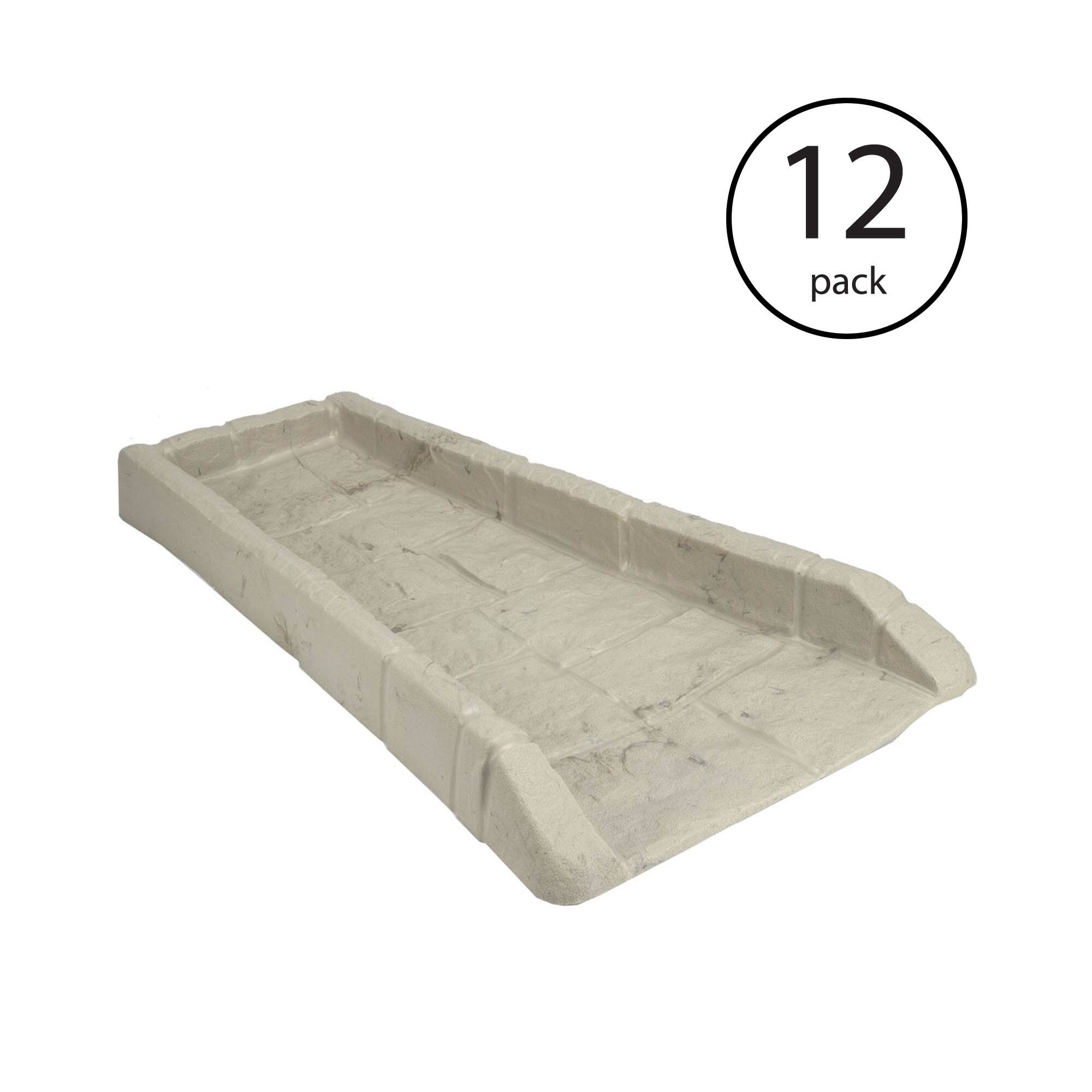 Alt View 1. Suncast - Suncast SB24 Decorative Rain Gutter Downspout Splash Block, Light Taupe(12 Pack).
