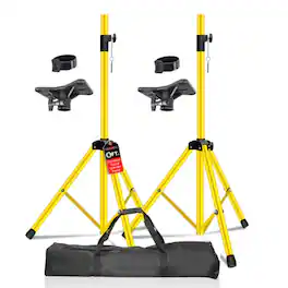 Stock Preferred - SS HD 2 PK YLW BAG Adjustable Heavy-Duty Speaker Stand Tripod