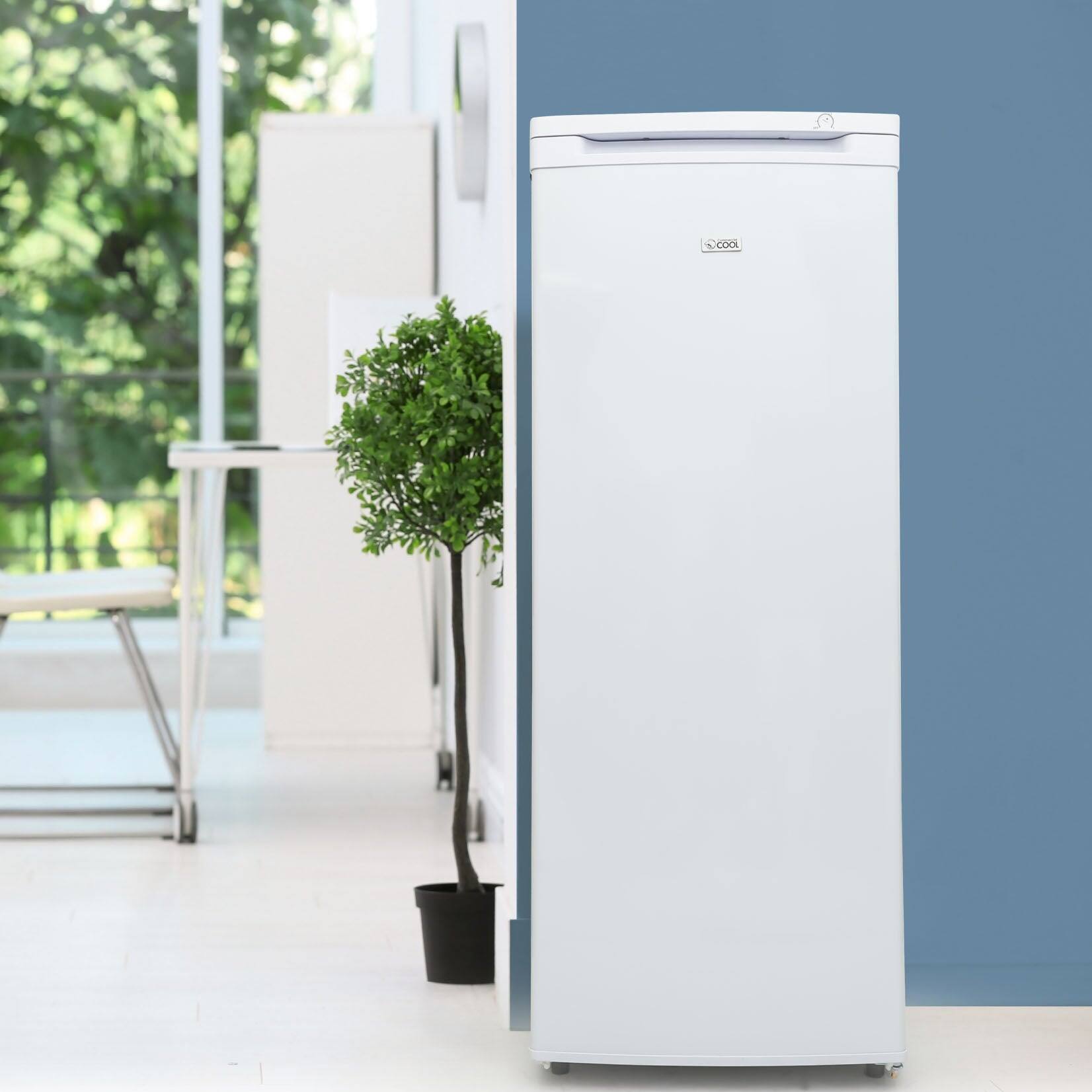 Alt View 4. Commercial Cool - Commercial Cool Upright Freezer, Stand Up Freezer 6 Cu Ft with Reversible Door, White with VCM Door - White.