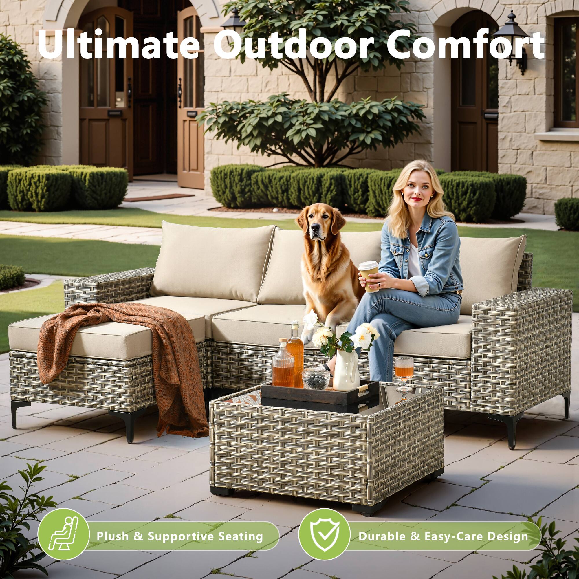 Ultimate Outdoor Comfort

Plush & Supportive Seating

Durable & Easy-Care Design