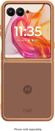 "11:35 Tue, Apr 3 100% M razr Phone sold separately."