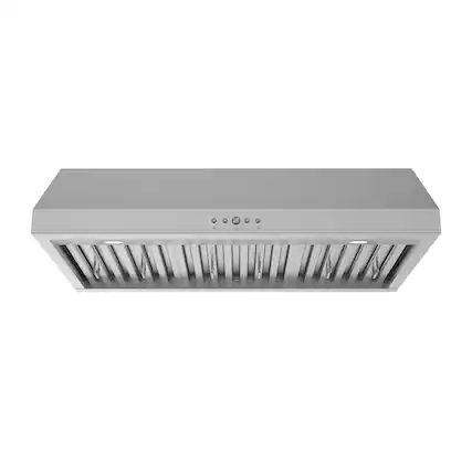 Front. Thor Kitchen - 36 Inch Convertible Undercabinet Range Hood in Stainless Steel - Stainless steel.