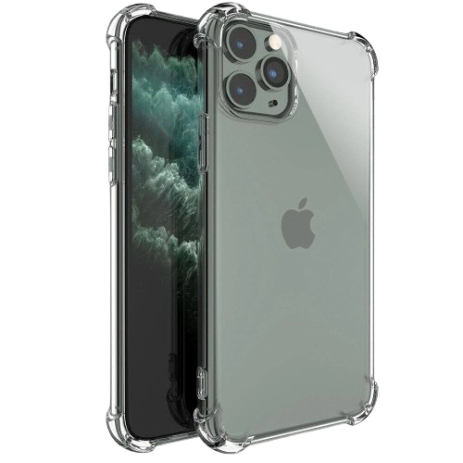 Front. Home Collection - Shockproof Bumper Case for iPhone 17 (6.3") – Slim Protective Cover with 3x Screen Protectors - Clear.