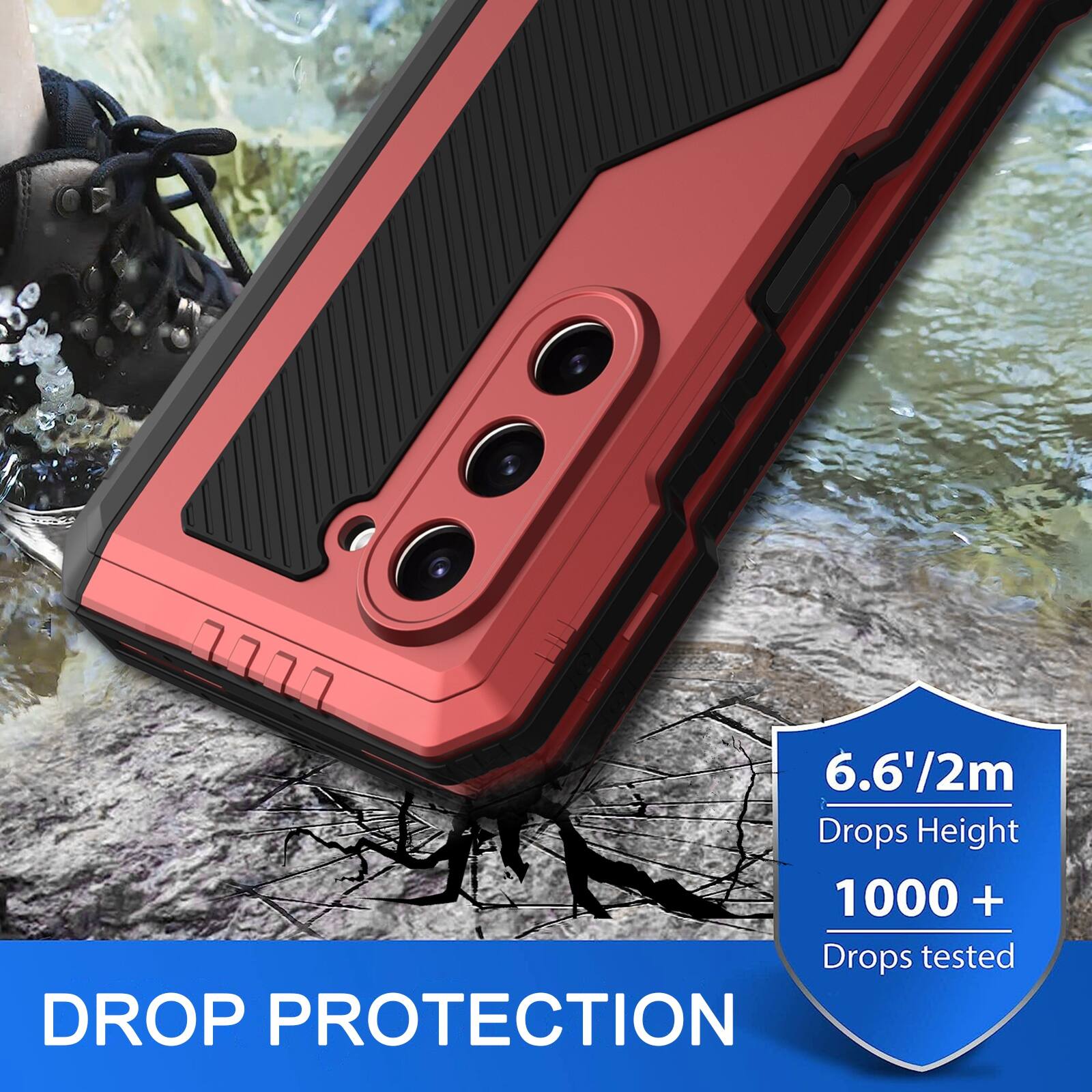 6.6'/2m Drops Height  
1000 + Drops tested  
DROP PROTECTION