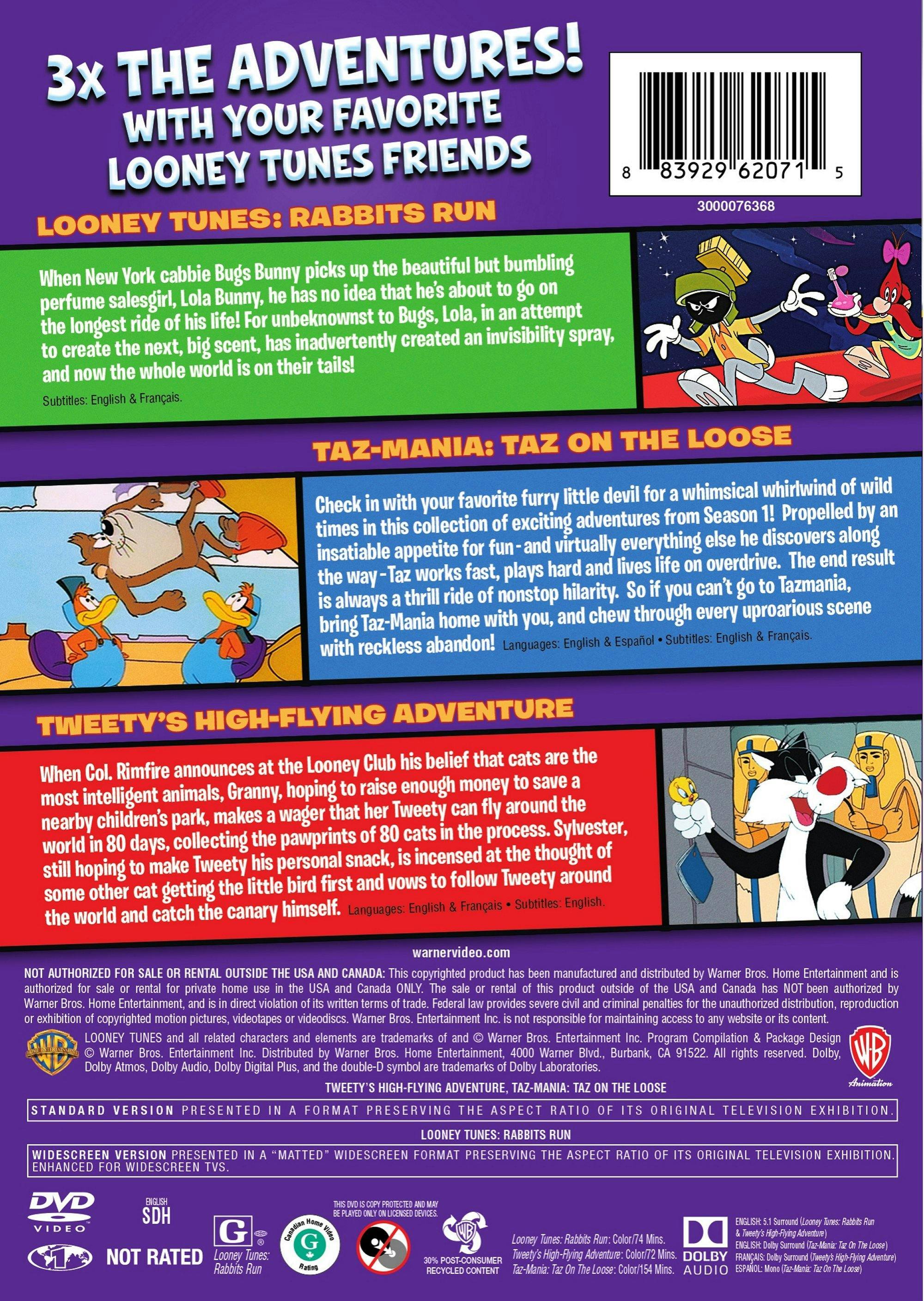 Back. Looney Tunes Let Loose Triple Feature (DVD Triple Feature) [DVD].