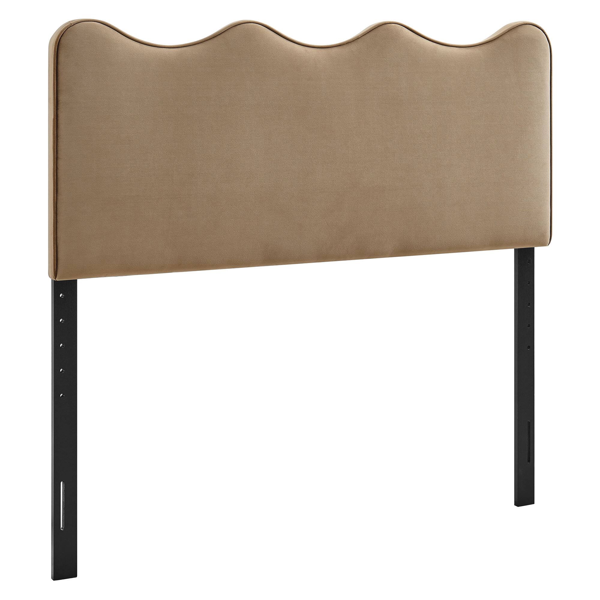 Angle. Modway - Athena Upholstered Headboard by Modway - Taupe.