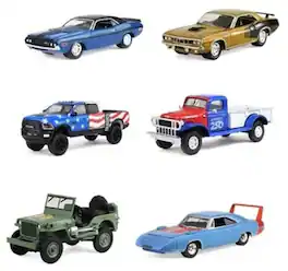 PopMarket - America 250 Anniversary Collection 1:64 Die-Cast Car 12ct PDQ Display - COLLECTIBLES - Multicolor