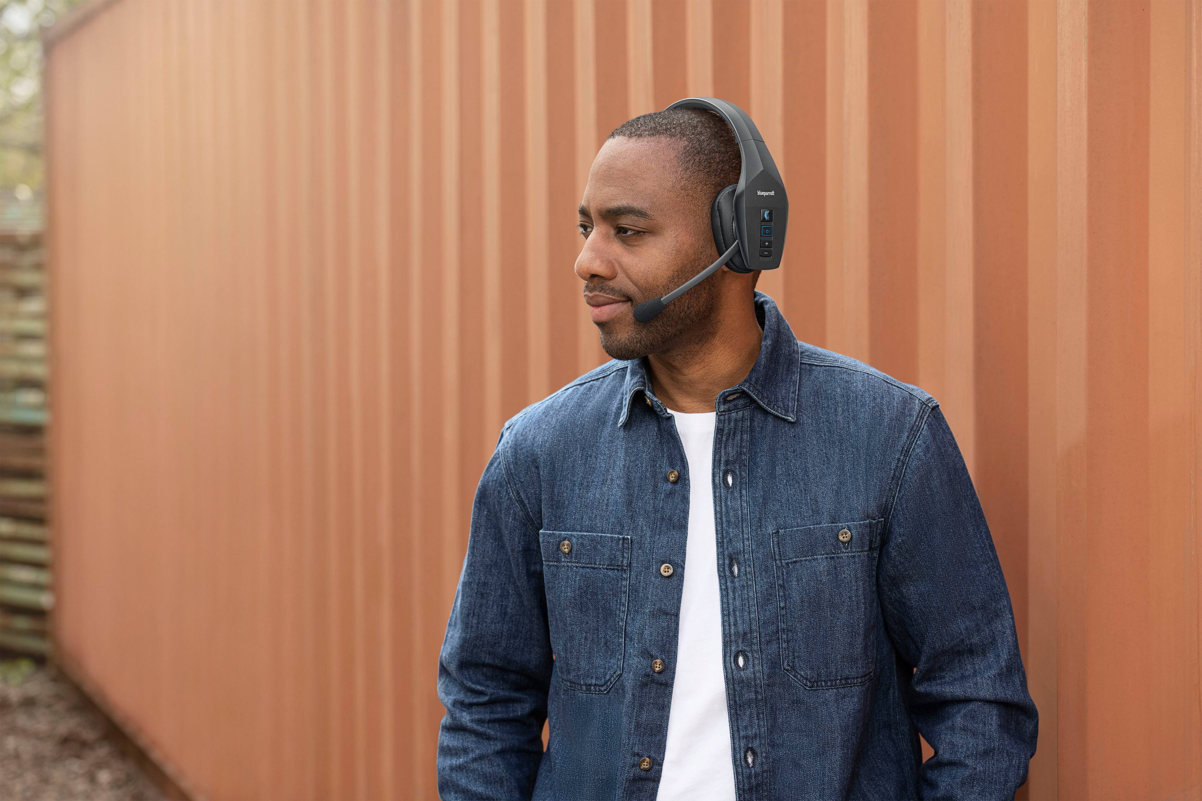 Alt View 19. BlueParrott - B650-XT Wireless Bluetooth Mono Headset with 96% Noise-Cancelling Microphone and Active Noise Cancellation - Black.