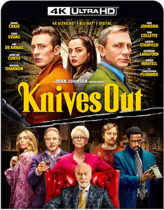 Front. Knives Out - 4K Blu-Ray.