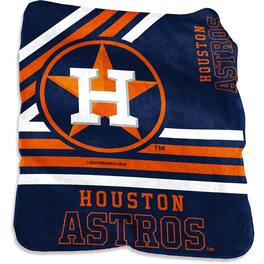 Logo Brands - Houston Astros 50'' x 60'' Plush Raschel Throw Blanket - Multicolor