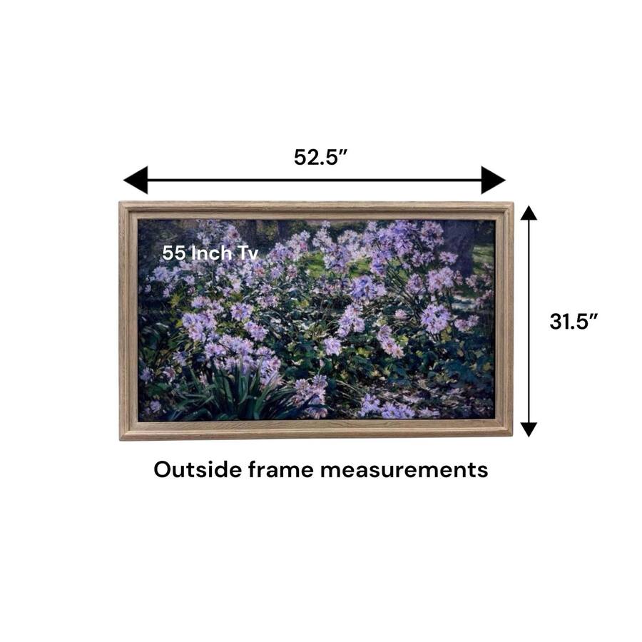 52 Frame LAREDO FRAME FACTORY 55 inch Handmade Tv frame for Samsung The Frame tv ...