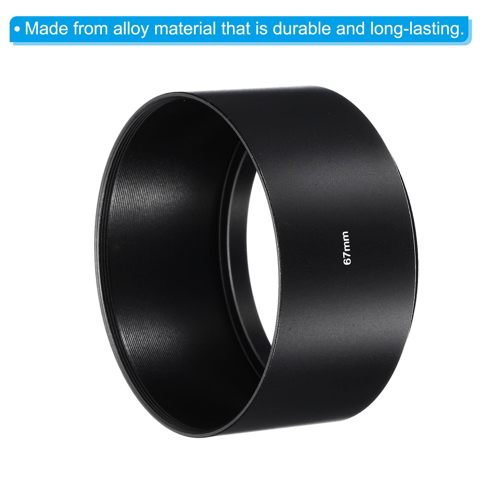 Made from alloy material that is durable and long-lasting. 67mm