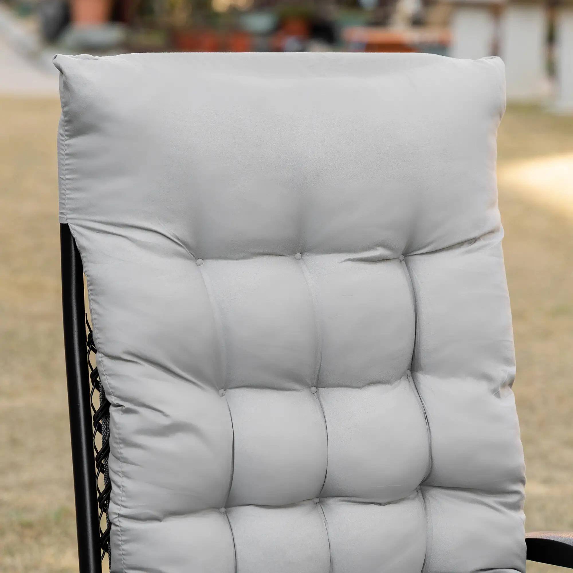 Alt View 1. Resenkos - Resenkos Padded Zero Gravity Chair, Folding Recliner Chair with Cup Holder Cushion, Gray - Gray.