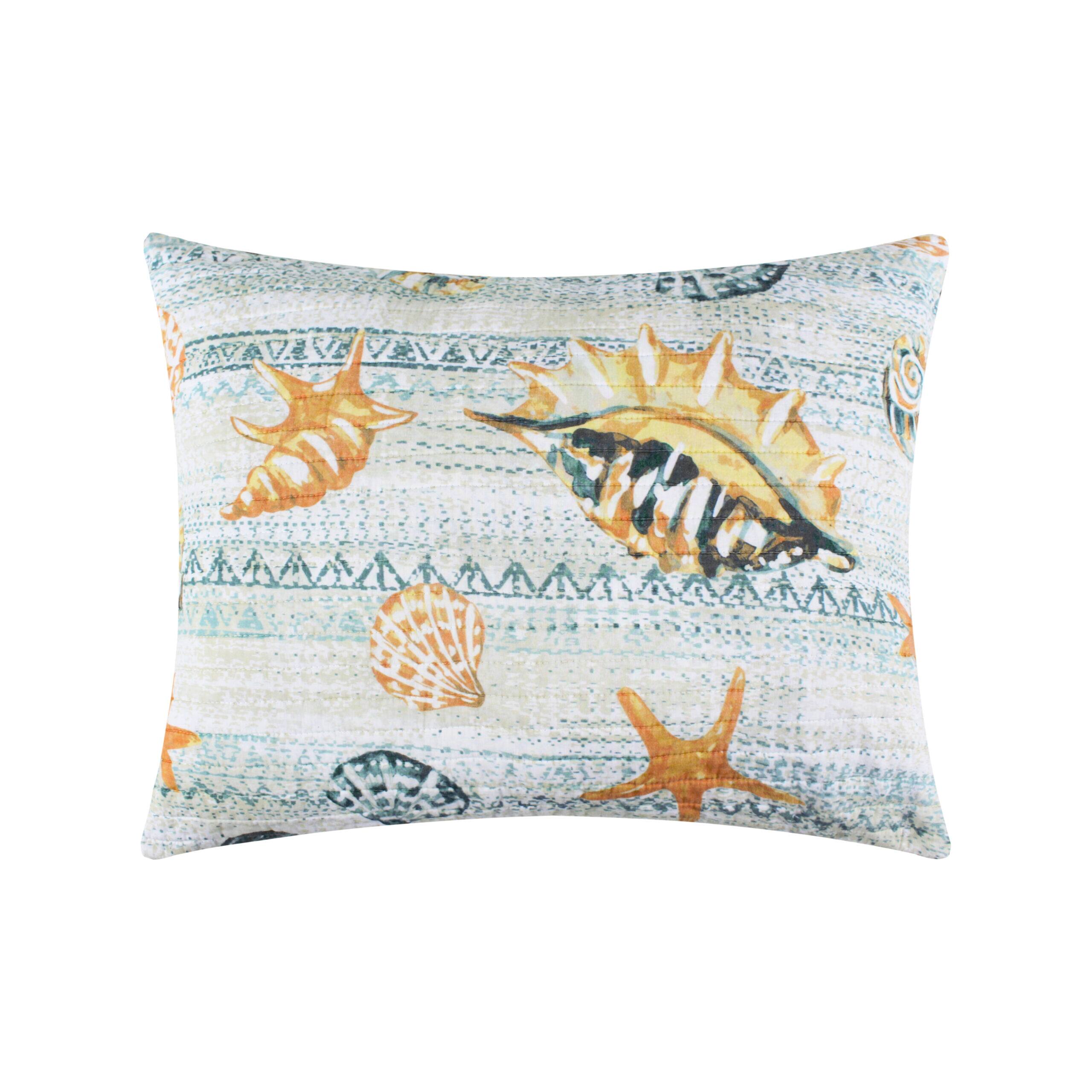 Angle. BreeBe - Kona Sham Standard - Ocean.