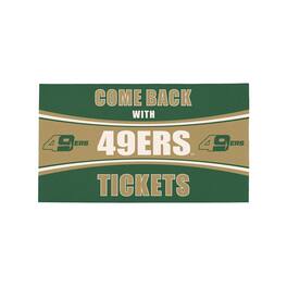 Evergreen Enterprises - Charlotte 49ers 16" x 28" Come Back with Tickets Indoor/Outdoor Mat - Multicolor