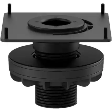 Front. Logitech - Logitech Grommet Mount for Video Conferencing Touch Controller - Unknown.