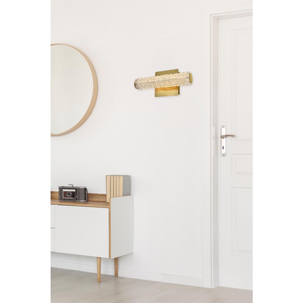 Alt View 4. Elegant Lighting - Bowen 12 inch Adjustable LED Wall Sconce in Satin Gold - Satin Gold.