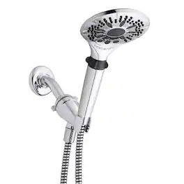 Waterpik - PowerSpray Plus 5 settings Handheld Showerhead 1.8 gpm - Chrome