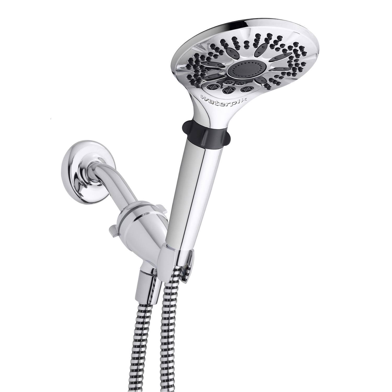 Waterpik - PowerSpray Plus 5 settings Handheld Showerhead 1.8 gpm - Chrome