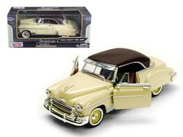 1950 Chevrolet Bel Air 1/24 Diecast Model Car by Motormax - Cream
