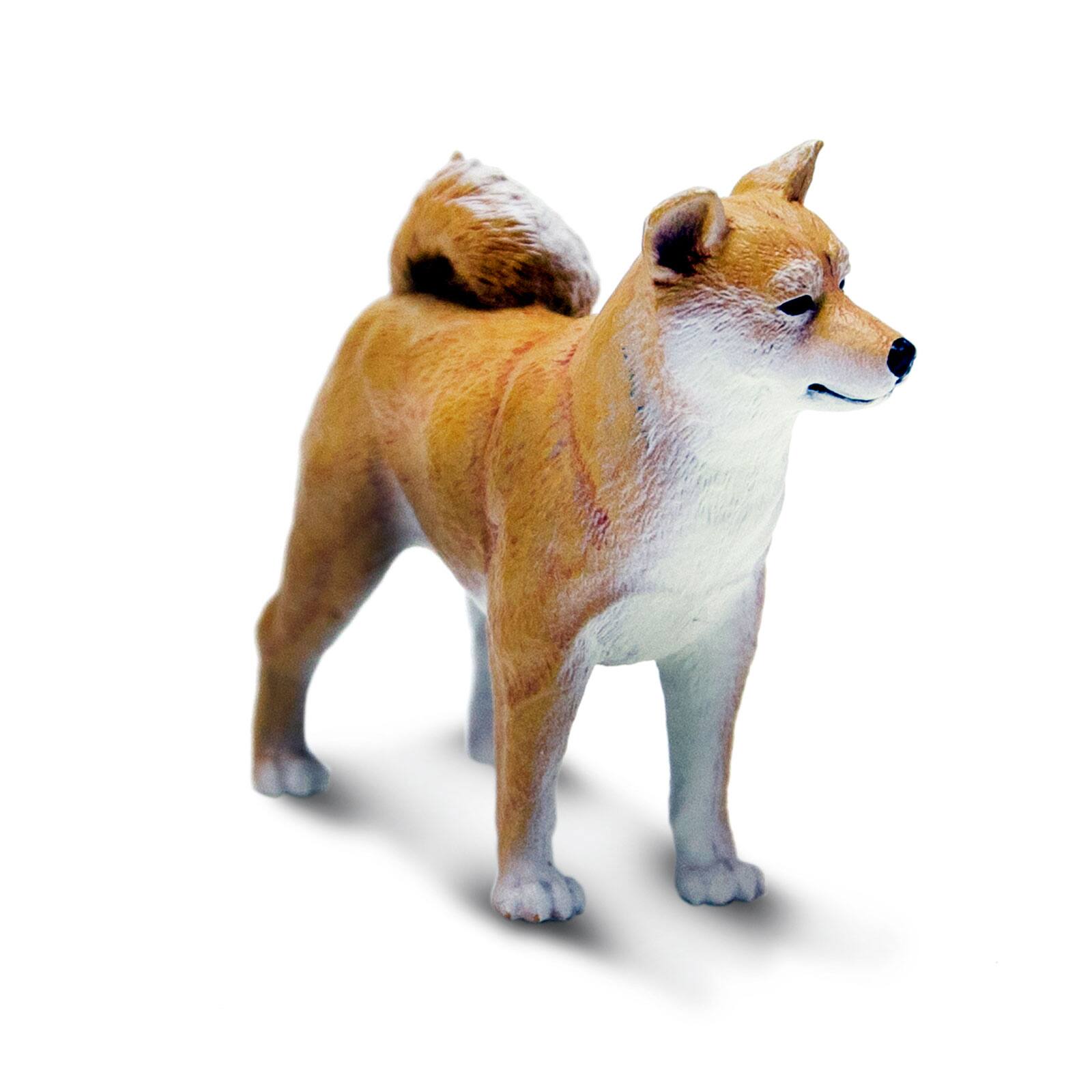 Back. Safari Ltd. - Shiba Inu Toy Figurine.