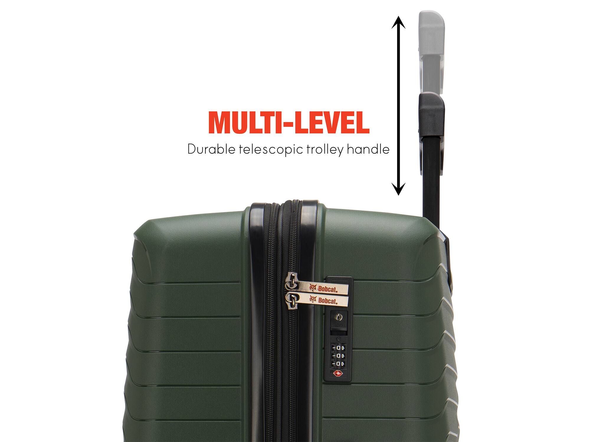 MULTI-LEVEL Durable telescopic trolley handle  G  Bobcal. x Bobcat. T 00 0. 0 0